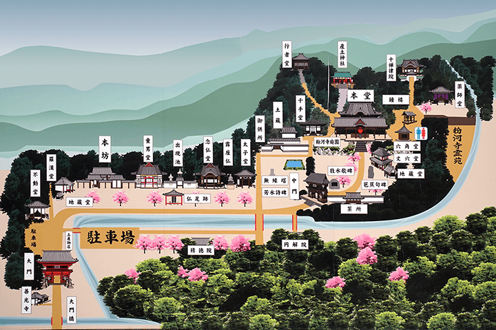 粉河寺案内図